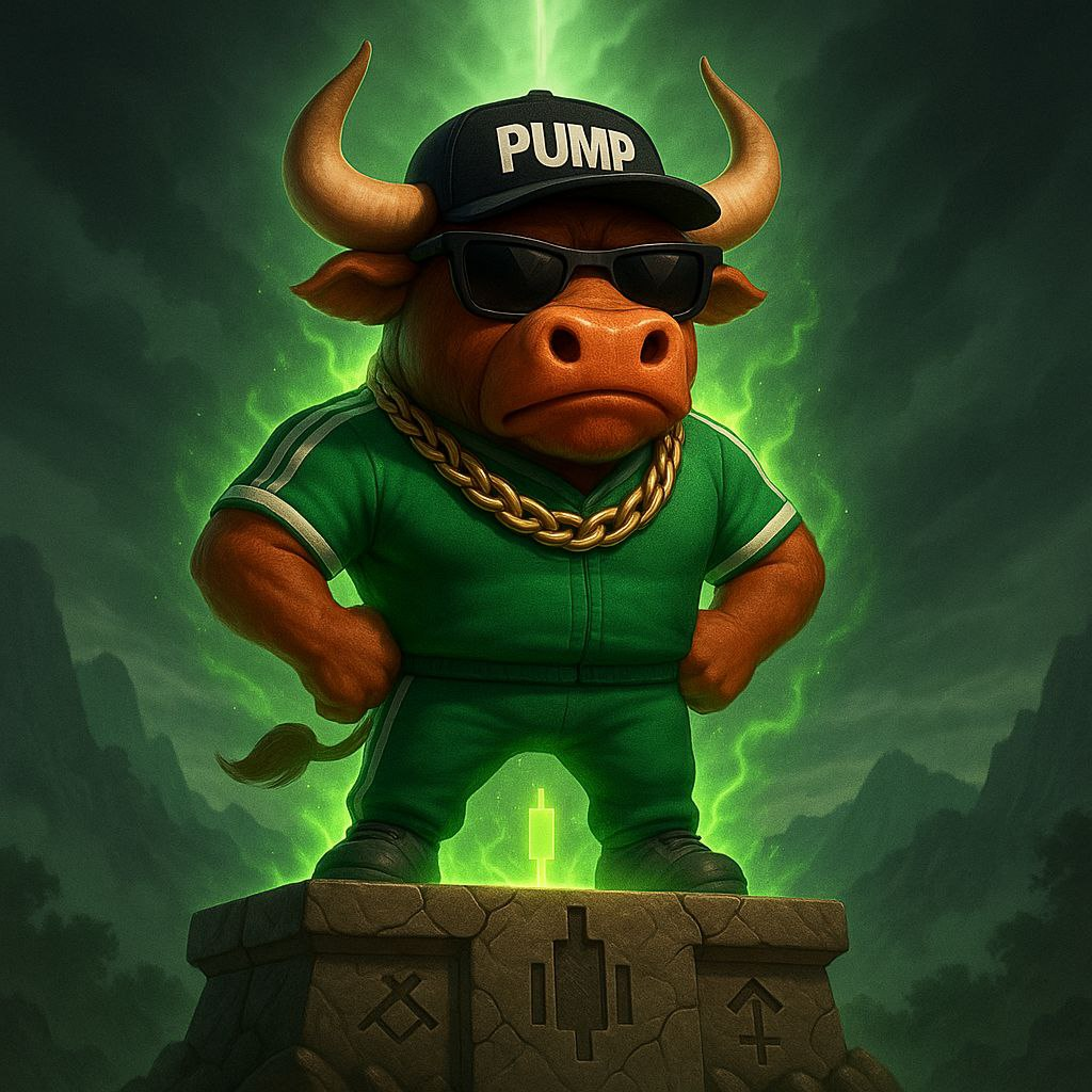 Bullini with PUMP cap, sunglasses and gold chain